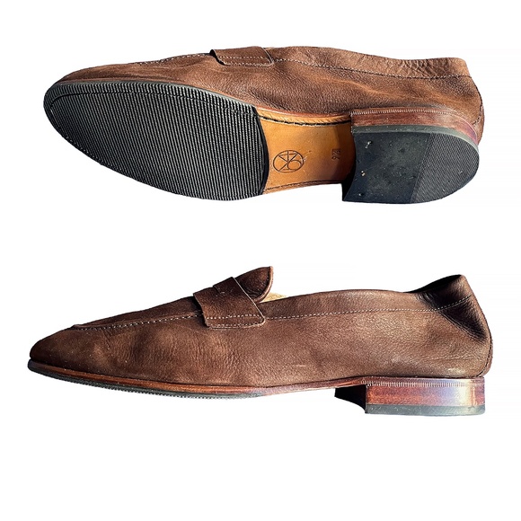 Monger Brown Leather Penny Loafers – Men’s 9.5 – Made in USA
